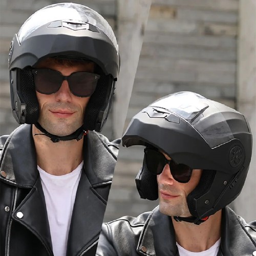 Personalised Motorcycle Full Face Helmet Men Women Fashion Dual Lens Helmets - Picture 2 of 32