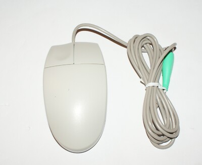 PS2 Maus Teardrop Shape Mechanical Ball unbenutzt in Glorious Beige