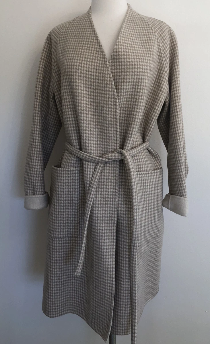 Theory wool & cashmere belted cheap robe jacket