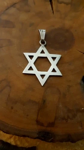 Vintage TAXCO Mexico Sterling Silver STAR of DAVID Pendant 925 