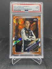 2021 Topps Chrome Sapphire F1 Oscar Piastri Future Stars Orange 07/25 PSA 9 #59