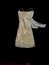 The product is a Windsor brand off white mini dress with short sleeves