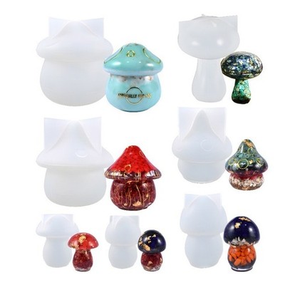 Aromatherapy Gypsum Three-dimensional Mushroom Ornaments Pendant Silicone Mold