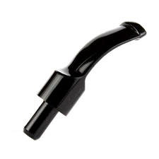 Bent Curved Saddle Stem Mouthpiece Briar Wooden Tobacco Pipe 3mm Metal Filter