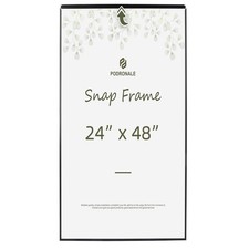 24x48 Poster frame, Plexiglass, Black Snap Frames, Coating Aluminum Profile, ...