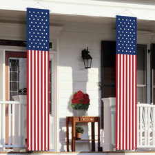 4Th of July Decorations Outdoor - Hanging American Flag Banners Stars and Stripe