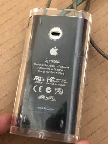 APPLE M7963 USB TRANSPARENT BALL SPEAKERS AS IS - Afbeelding 2 van 8
