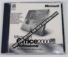 Microsoft Office 2000 Professional 2 CD-ROM Set - Not for Retail