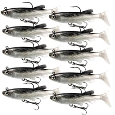 Fishing Tackle Kit 78Pcs with Soft Plastic Worms, Crankbaits, Spoons, Jigs