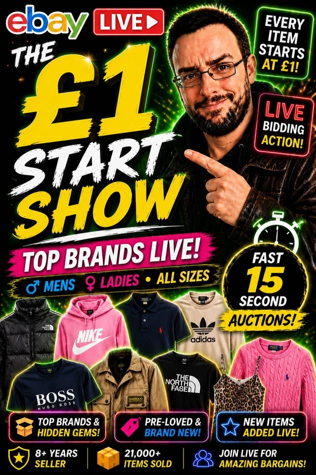 THE £1 START SHOW 🔥 BRANDS & BARGAINS LIVE | FAST 15 SECOND AUCTIONS