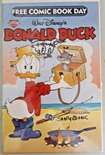 Donald Duck - FCBD Edition - Signed & Remarked by Pat & Shelly Block - COA