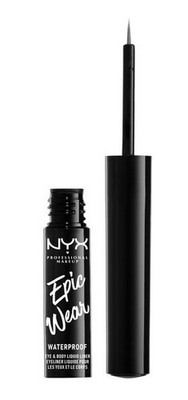 NYX PROFESSIONAL MAKEUP Epic Wear Metallic Liquid Liner Gunmetal Waterproof