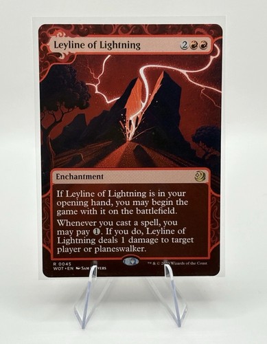 Leyline of Lightning - Wilds of Eldraine: Enchanting Tales (WOT) MTG Rare #45 - Picture 2 of 3