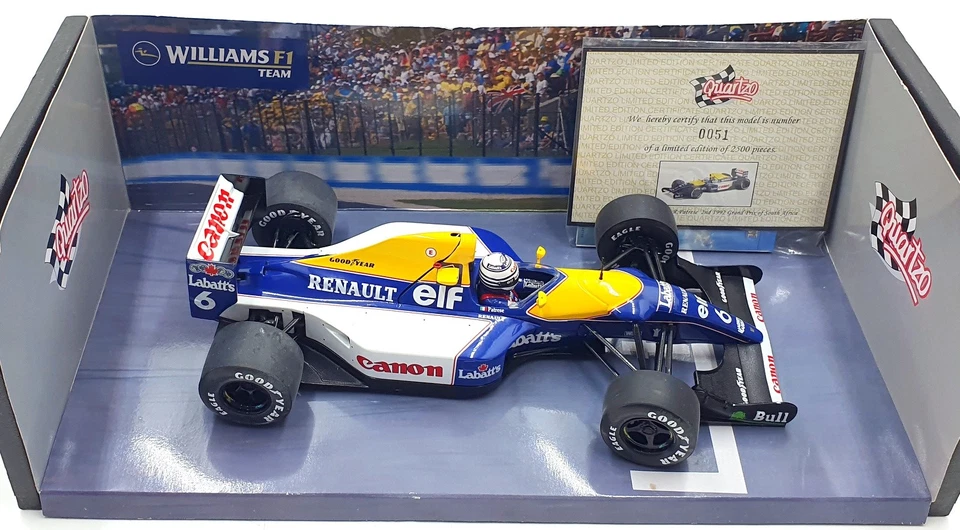 Quartzo 1/18 Scale 18321 - Williams FW14B #6 Grand Prix of South Africa 1992 - Image 4 of 4