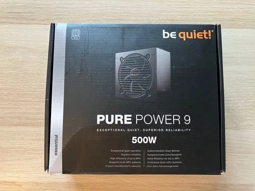BeQuiet! Pure Power 9, 500 W, nicht-modular, Netzteil