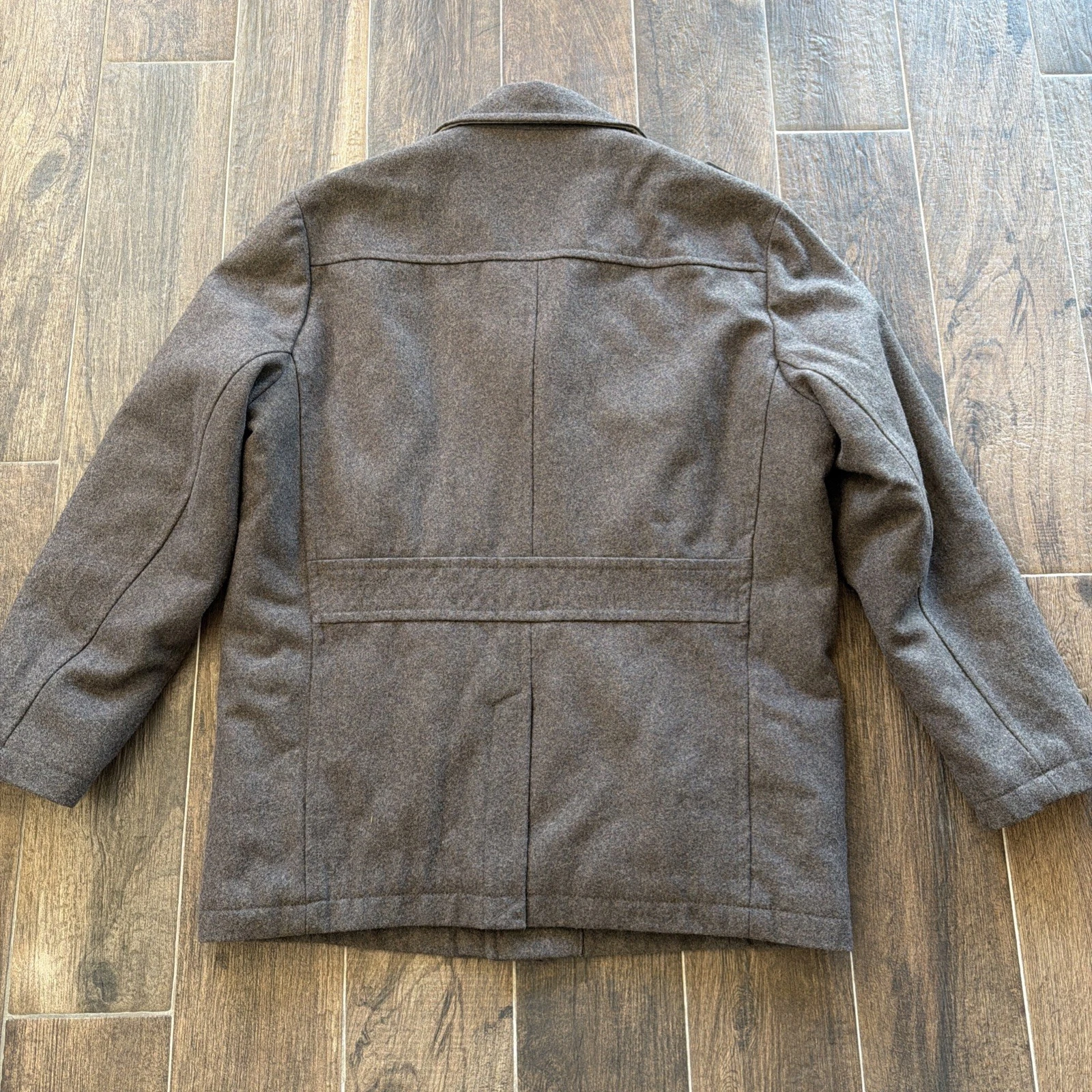 Johnston & Murphy Men’s L  Wool Blend Overcoat Car Coat image 7