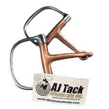 Equine 5  D Ring Snaffle Copper Mouth Stainless Steel Horse Bit English Western