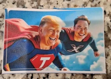 Trump And Elon Musk Credit Debit Card Sticker Skin Small Chip Free Shipping 