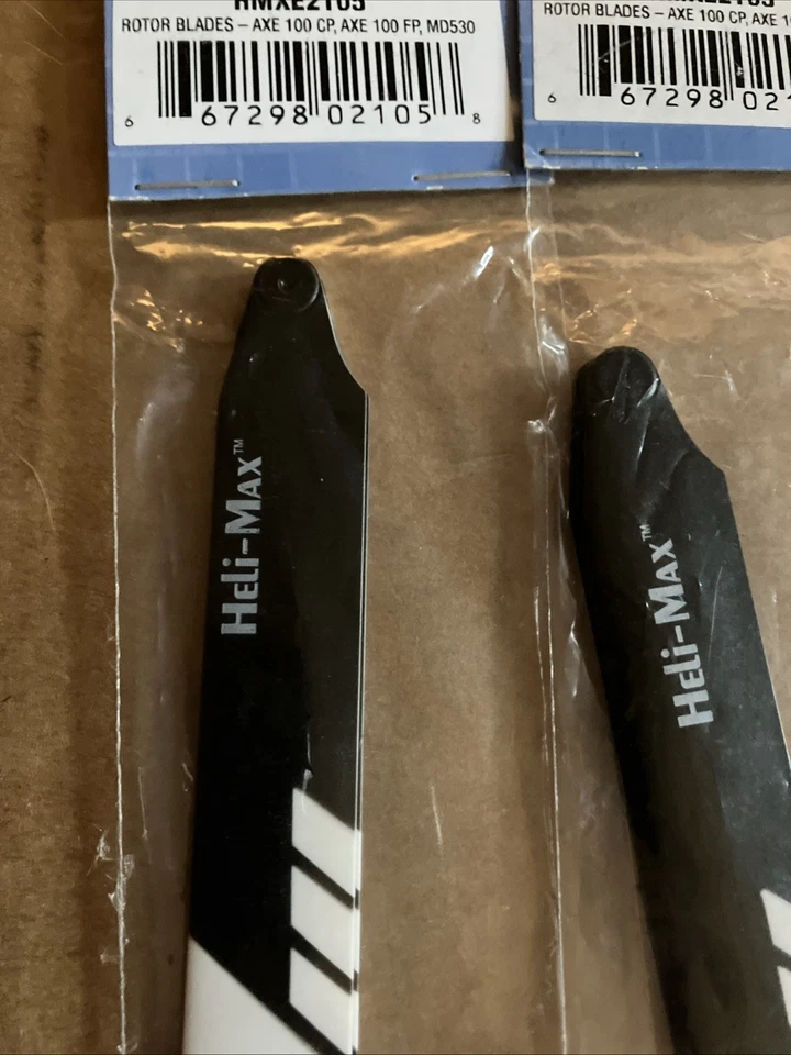 HMXE2105 HELIMAX Rotor Blades Axe 100 CP/FP/MD530  (2 PACKS)  - Image 4 of 4