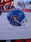 Randy Gradishar Autographed Denver Broncos Mini Helmet 1975-96 SWAU COA HOF Insc