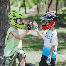 ROCKBROS Kids Full Face Bike Helmets Lightweight Detachable for Youth Ages 3-16