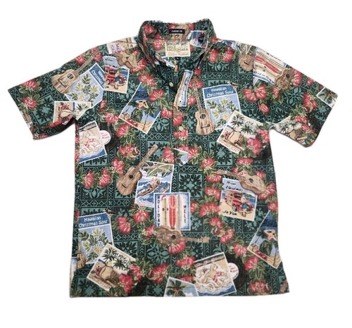 Reyn Spooner Boys Mele Kalikimaka Hawaiian Pullover Shirt Youth L Christmas 2017 - Picture 1 of 12