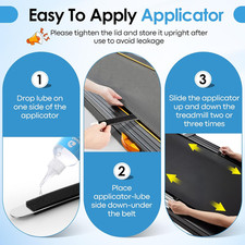 120Ml/4Oz Treadmill Lubricant 24Inch Foldable Applicator Pure Silicone Walking