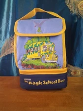 Rare Scholastic's The Magic School Bus Lunch Tote/Bag 2002 With Zippered Bottom