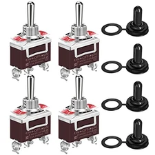 Waterproof Toggle Switch 12V DC 20A 4pcs Marine Rocker