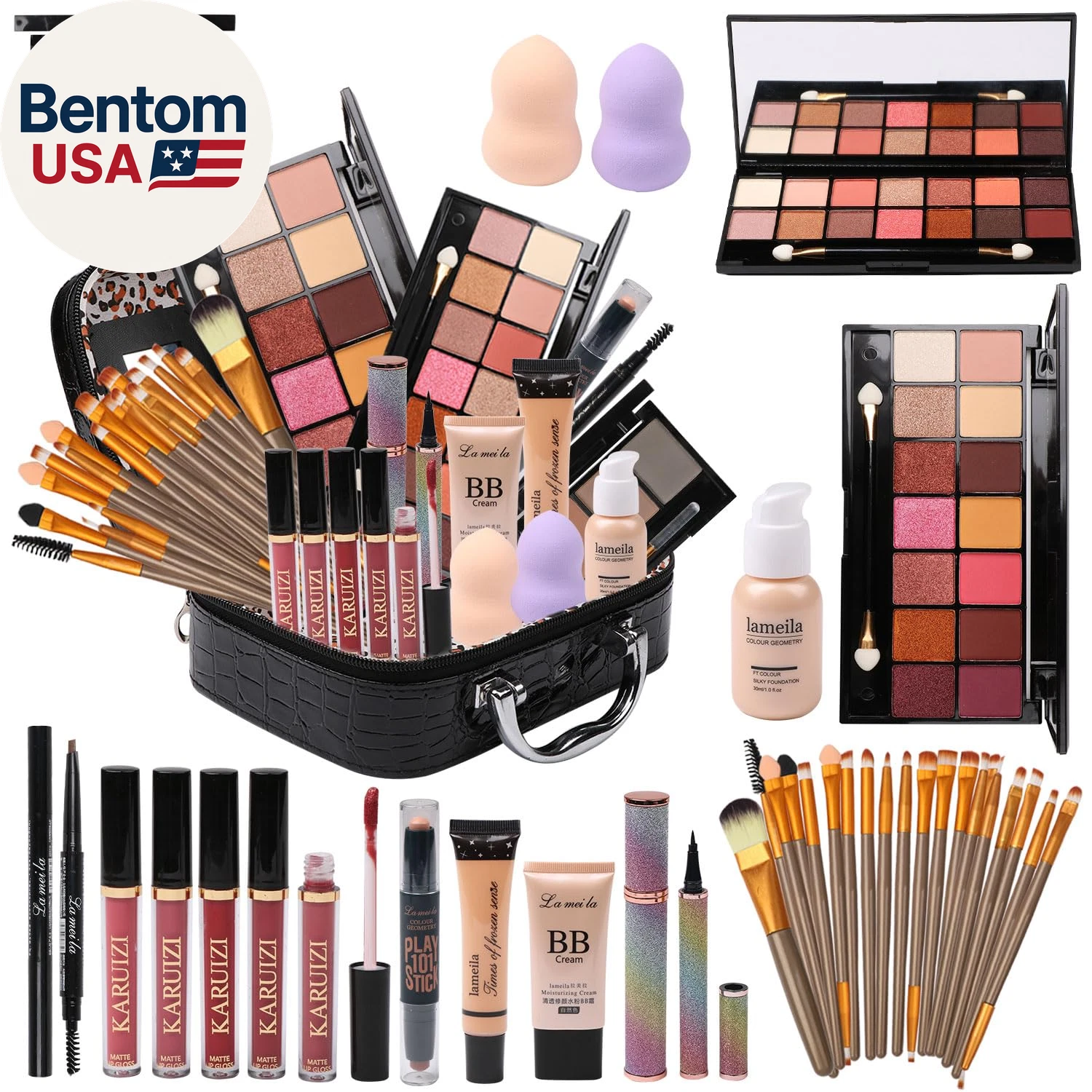 All in One Makeup Kit Full Kit Multipurpose Essential with Eyeshadow Palette,Lip
Opens in a new wind