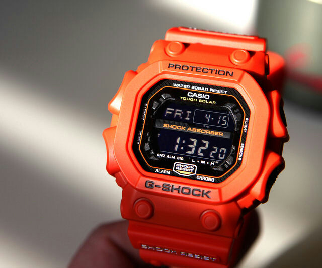 Casio Watchband GX-56 GXW-56 Orange Mud Resist Resin G-Shock Strap