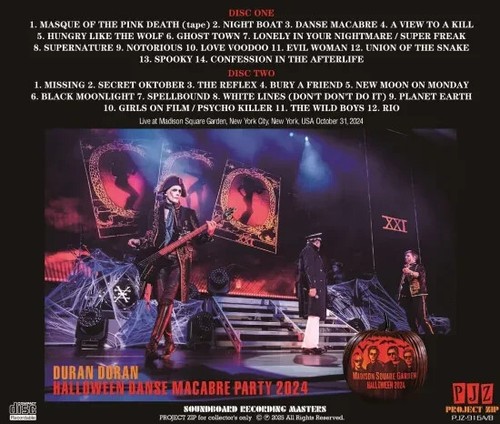 DURAN DURAN / HALLOWEEN DANSE MACABRE PARTY 2024 (2CD) - Picture 2 of 2