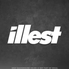 Illest Vinyl Decal Window Sticker - Fatlace Stancenation Racing JDM Low Import