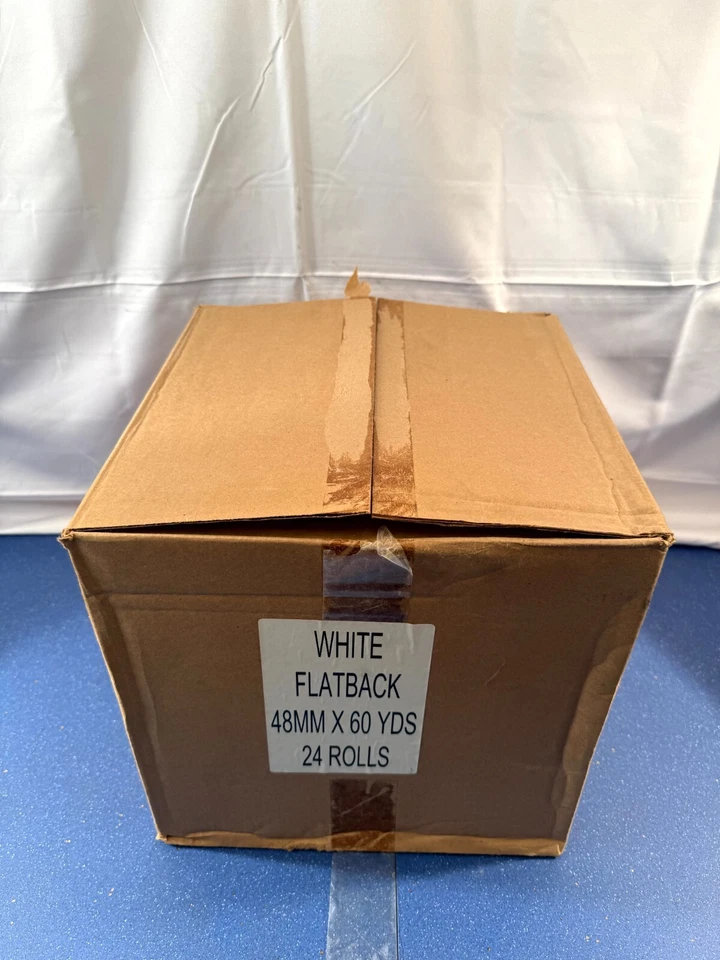 Flatback Tape White 48mm x 60 Yards (24 Rolls) | BRAND NEW - Image 2 of 4
