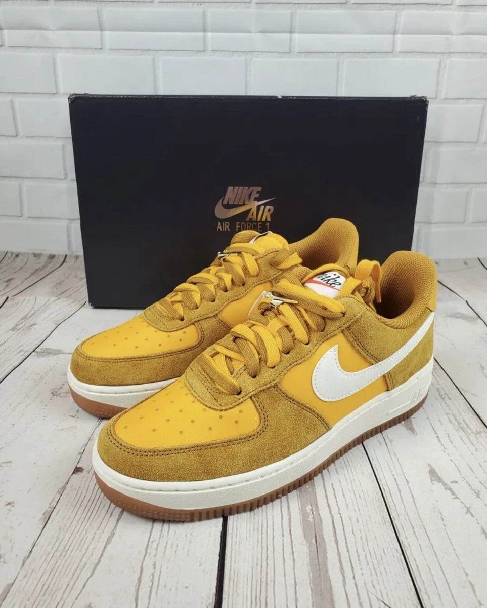 Simuleren Ontwaken Aanwezigheid Nike Air Force 1 Low &#039;First Use 1971&#039; Gold Suede Gum DA8302-700  Women Size 8 | eBay