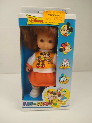 RARE Vintage Disney's Doll Fan-Club Minnie Mouse 1965 NRFB #511 Vinyl - Puppe