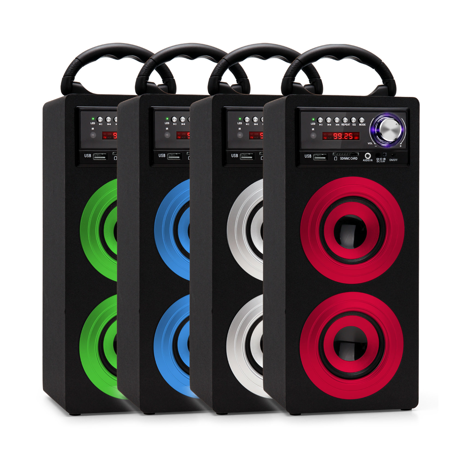 Thumbnail - Mobiler Bluetooth Lautsprecher Mini Stereo Anlage Usb Sd Aux Mp3