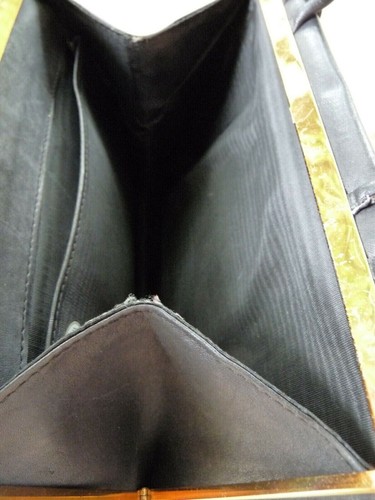 Borsa donna anni 50 vintage retrò borsa con manici kelly bag nera - Foto 6 di 8