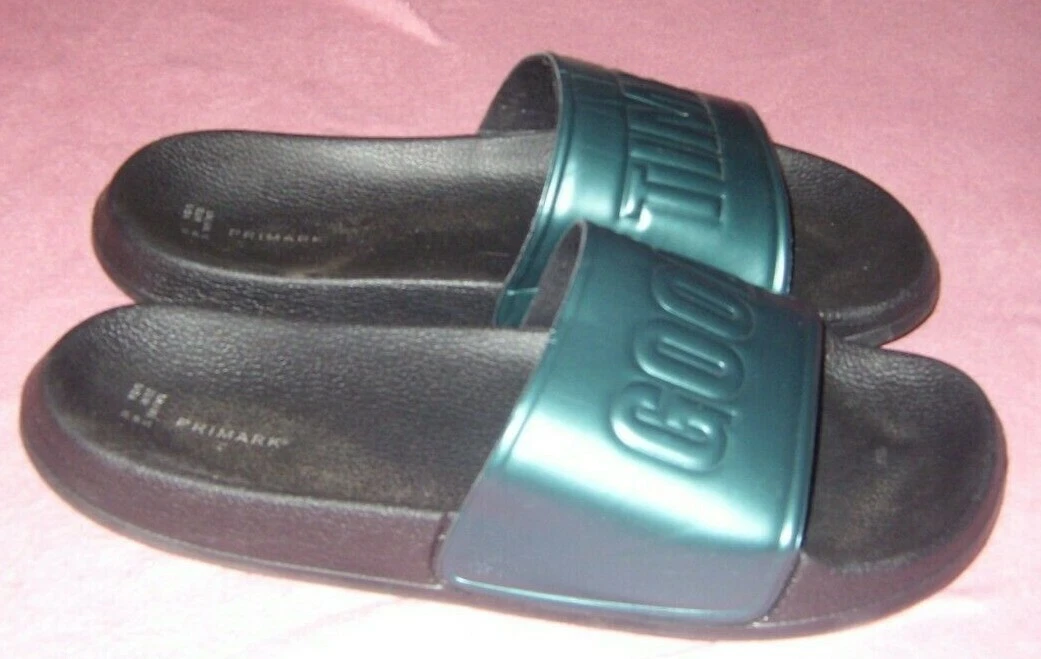 MENS SIZE 12 GREEN GOOD TIMES SLIDERS PRIMARK eBay