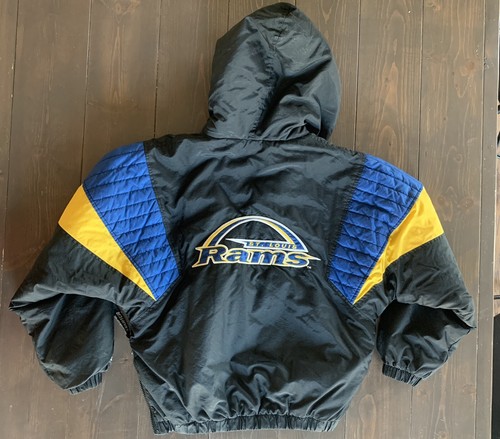 Vintage 90’s St Louis Rams Starter NFL Classic Jacket Coat Pullover Kids M - Picture 2 of 10