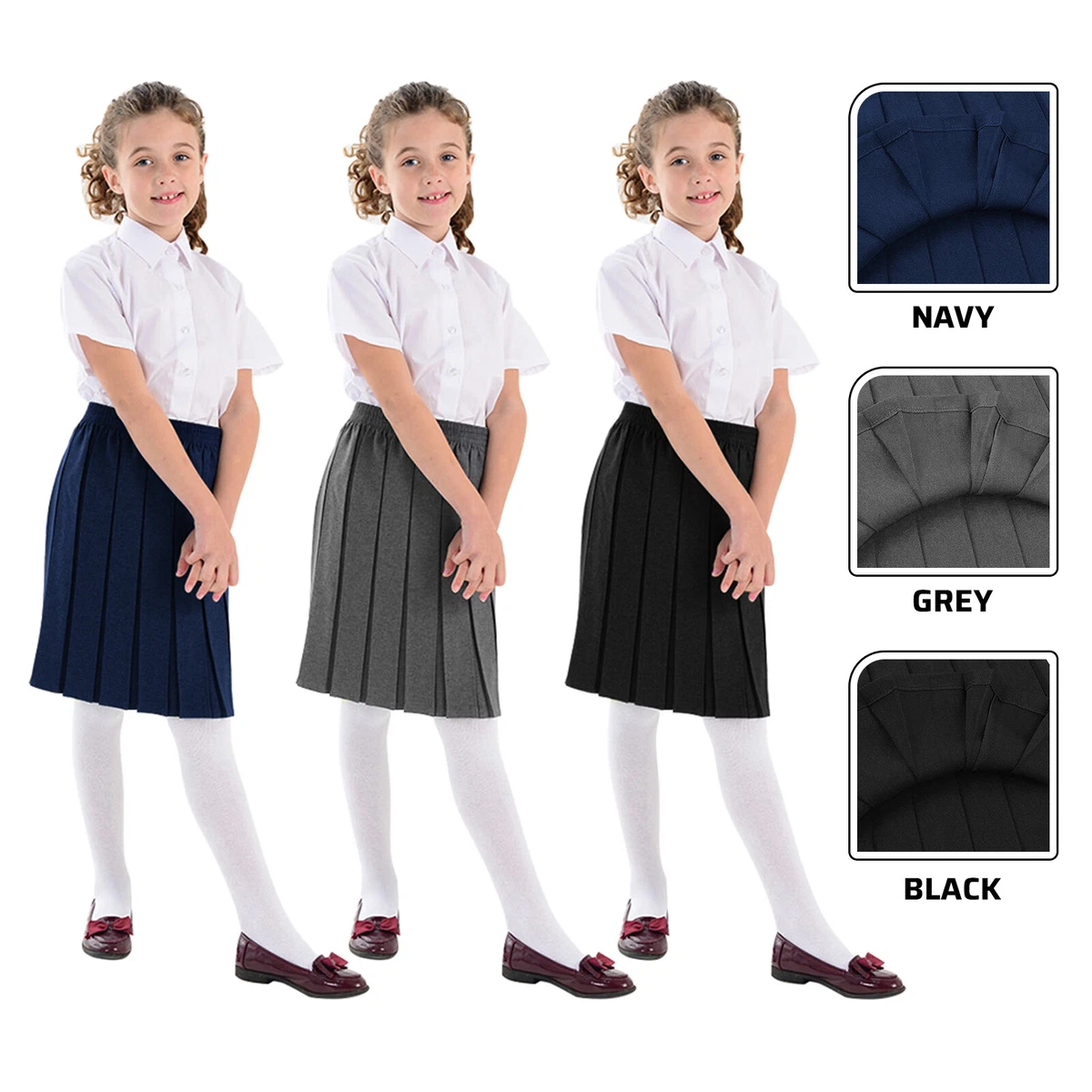 Kids 2025 uniform skirts