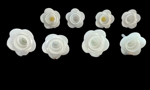 USED Vintage Angel Cake Candle Holders Wooden Toppers Japan - Picture 9 of 10