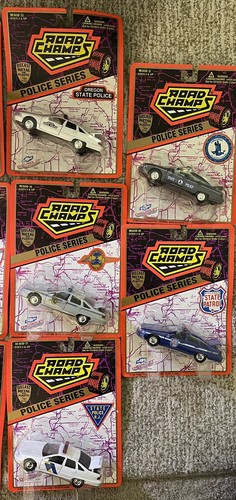 Vintage Lot Of 20 Road Champs Police Series State Diecast New! - Picture 9 of 9