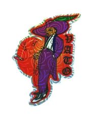 Vato Prism Sticker Vintage Vending Decal Hispanic Latino 90s hot rod homies pimp