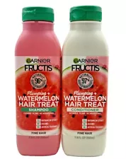 2 Pack- Garnier Fructis Plumping Watermelon Shampoo & Conditioner 11.8 oz