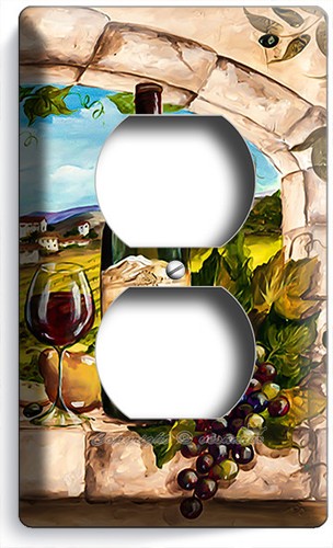 TUSCAN KITCHEN VINEYARD WINE GRAPE LIGHT SWITCH OUTLET WALL PLATE HOME ART DECOR - Picture 5 of 32