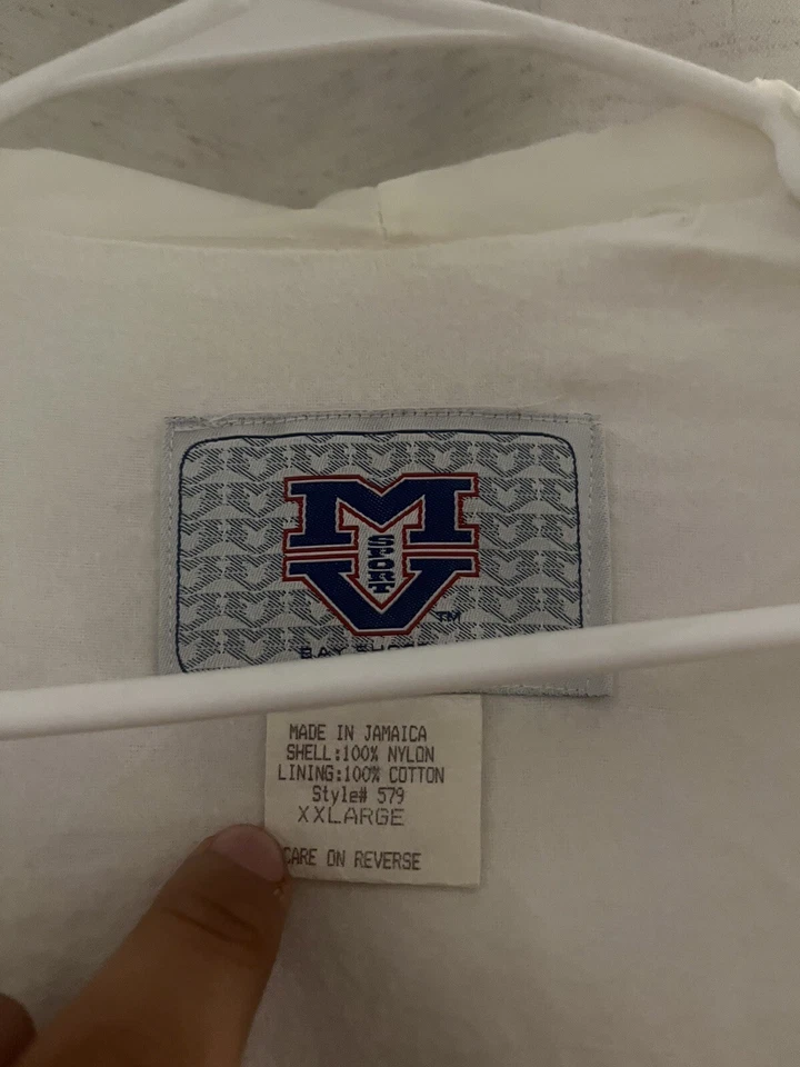 Jaqueta corta-vento vintage Boeing branca anos 90’s - Masculina 2XL - Imagem 3 de 4