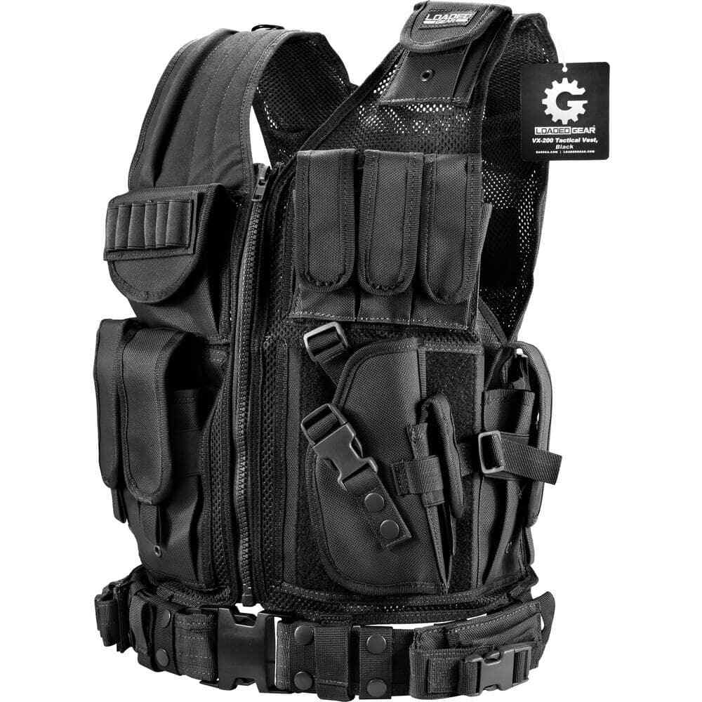 Plus Size Tactical Vest VX-200 by Loaded Gear – Durable & Adjustable