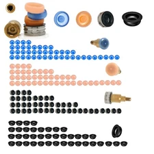 US Dental Attachment System Locator Abutment Retention Caps Replace Inserts Set