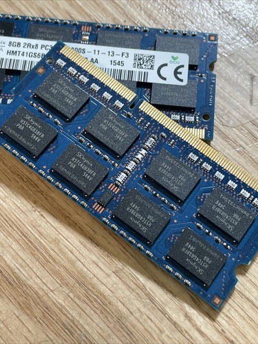 Lot of 2 HMT41GS6BFR8A-PB HYNIX 8GB 2RX8 PC3L-12800S SODIMM MEMORY MODULE - Picture 3 of 3
